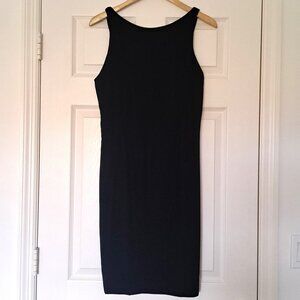 Anne Klein VTG Little Black Dress with Bows Velvet Cocktail LBD Bergdorf Size 8